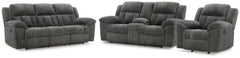 J&M Furniture - Ashley Furniture - Frohn Reclining Sofa, Loveseat and Recliner - Reclining Sofa, Loveseat and Recliner - 37406U4