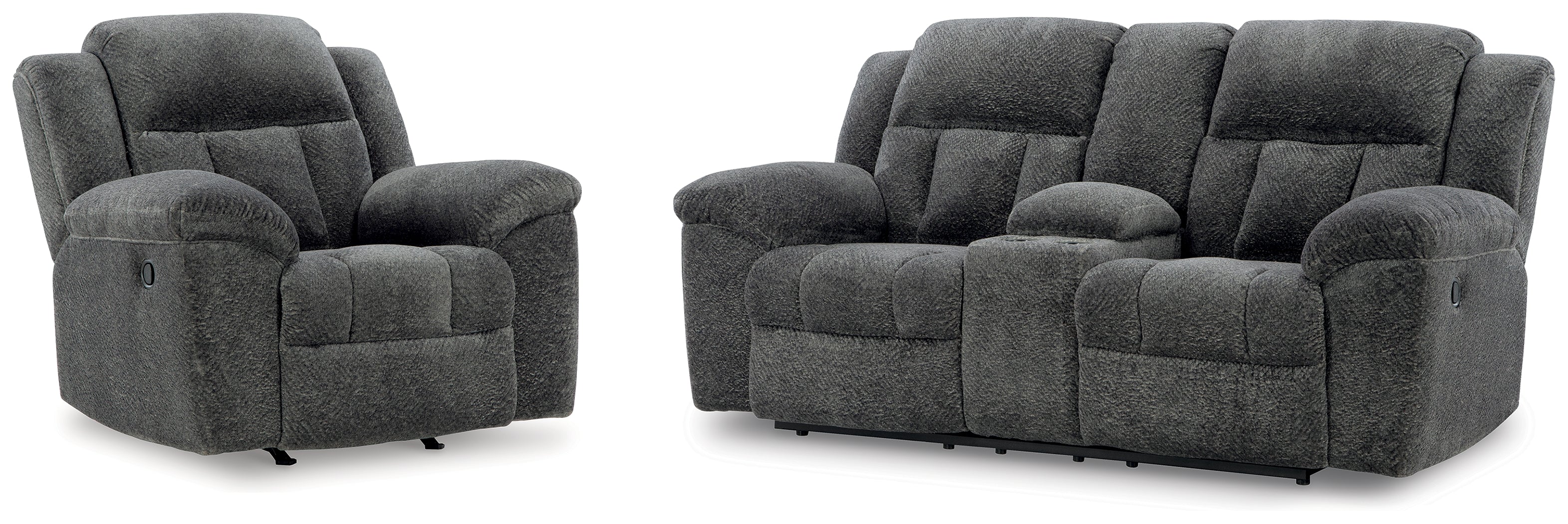 J&M Furniture - Ashley Furniture - Frohn Reclining Loveseat and Recliner - Reclining Loveseat and Recliner - 37406U1