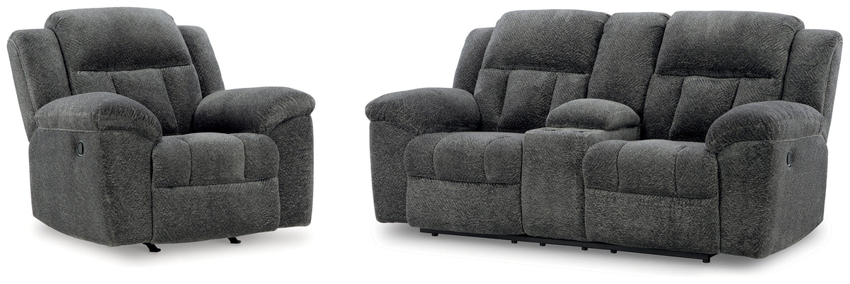 J&M Furniture - Ashley Furniture - Frohn Reclining Loveseat and Recliner - Reclining Loveseat and Recliner - 37406U1
