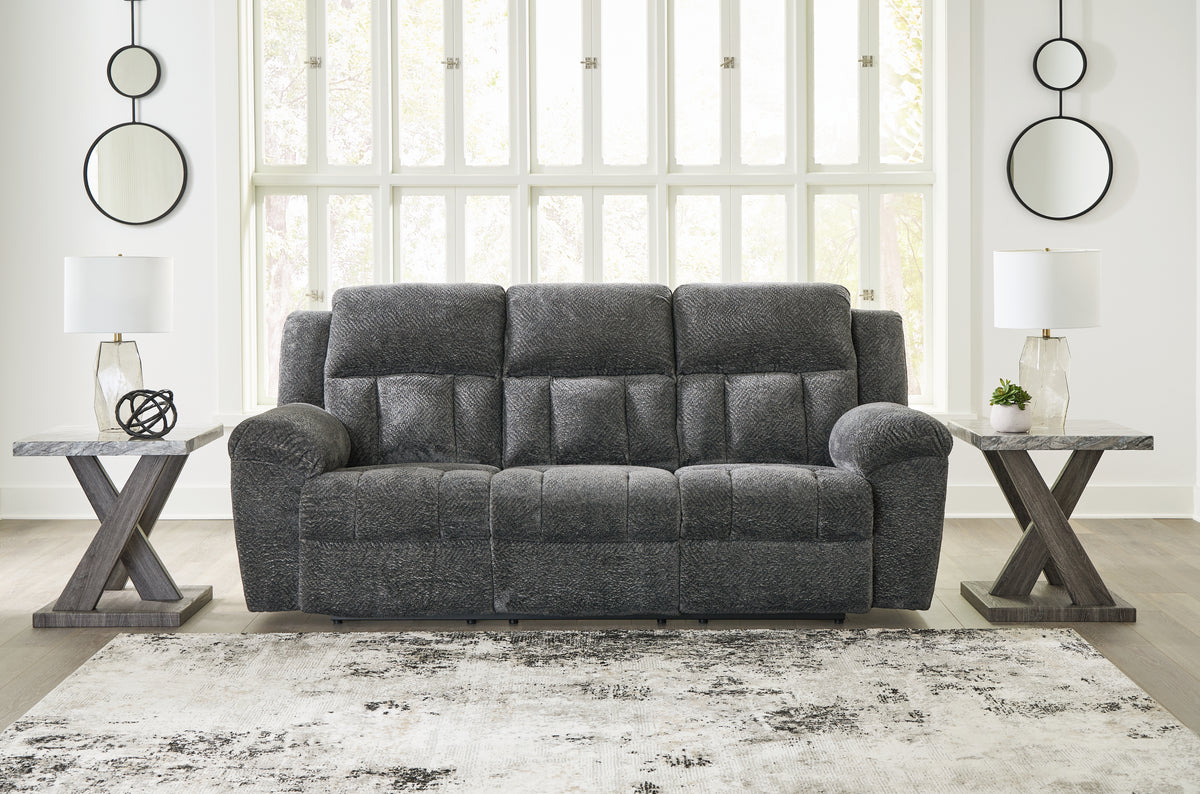 J&M Furniture - Ashley Furniture - Frohn Reclining Sofa - Reclining Sofa / Chocolate - 3740788