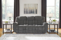 J&M Furniture - Ashley Furniture - Foreside Reclining Sofa - Reclining Sofa / Charcoal - 3810488