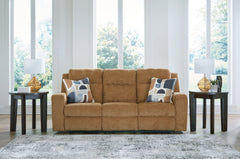 J&M Furniture - Ashley Furniture - Kanlow Reclining Sofa - Reclining Sofa / Honey - 3860588