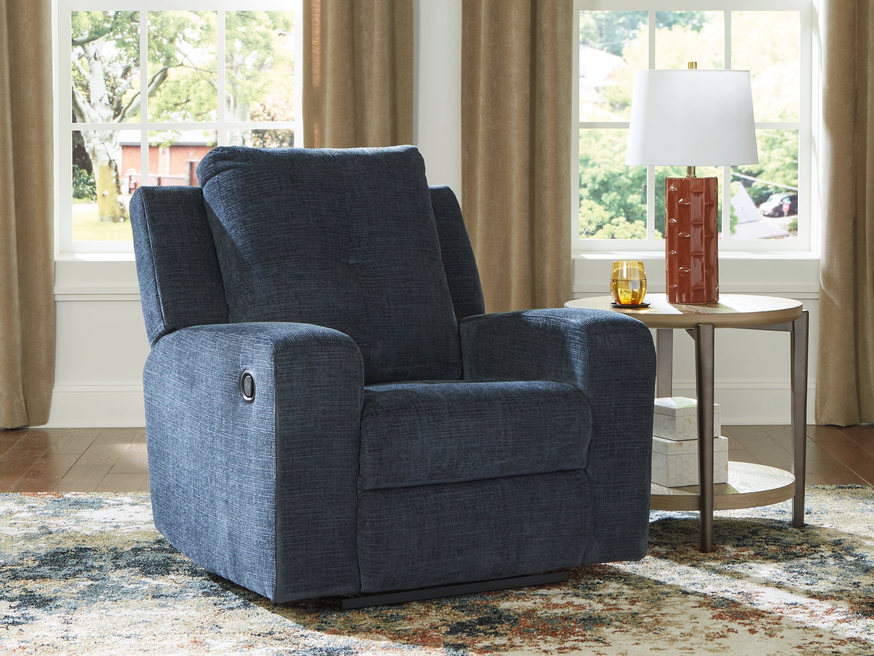 J&M Furniture - Ashley Furniture - Danum Recliner - Zero Wall Recliner / Ink - 3880629