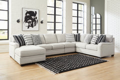 J&M Furniture - Ashley Furniture - Huntsworth 5-Piece Sectional with Chaise - RAF 5-Piece Sectional with Chaise / Dove Gray - 39702S5