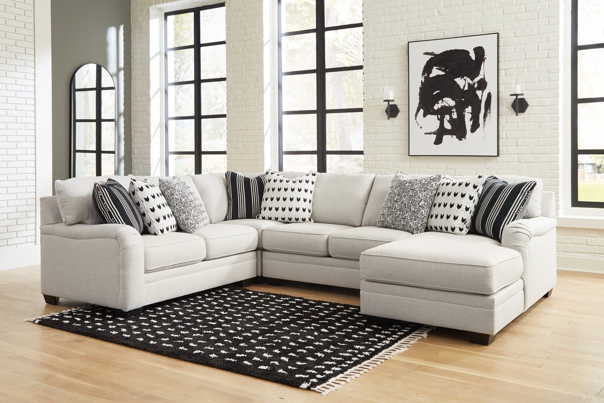 J&M Furniture - Ashley Furniture - Huntsworth 4-Piece Sectional with Chaise - RAF 4-Piece Sectional with Chaise - 39702S4