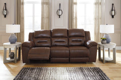J&M Furniture - Ashley Furniture - Stoneland Reclining Sofa - Reclining Sofa / Fossil - 3990588