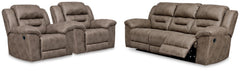 J&M Furniture - Ashley Furniture - Stoneland Reclining Sofa and 2 Recliners - Reclining Sofa and 2 Recliners - 39905U8