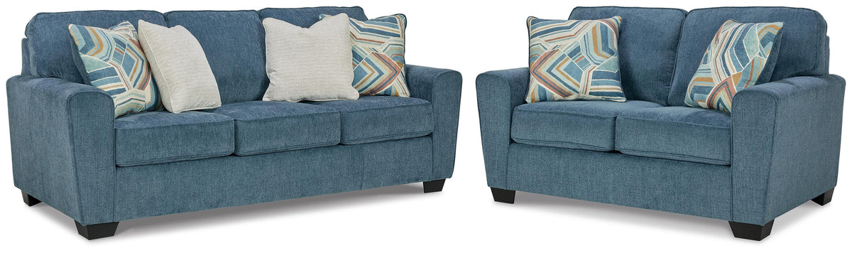 J&M Furniture - Ashley Furniture - Cashton Queen Sofa Sleeper and Loveseat - Queen Sofa Sleeper and Loveseat - 40605U4
