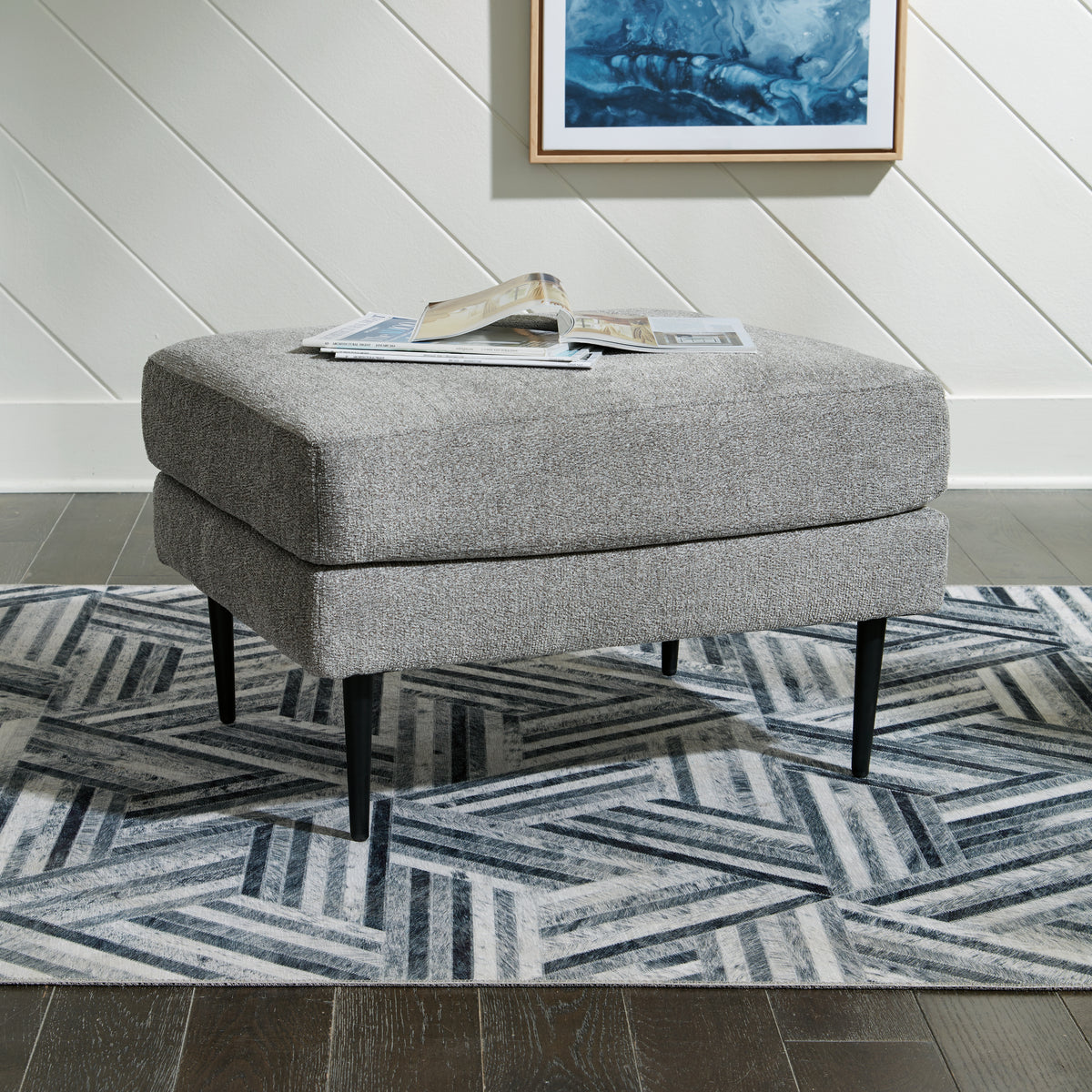 J&M Furniture - Ashley Furniture - Hazela Ottoman - Ottoman / Charcoal - 4110214