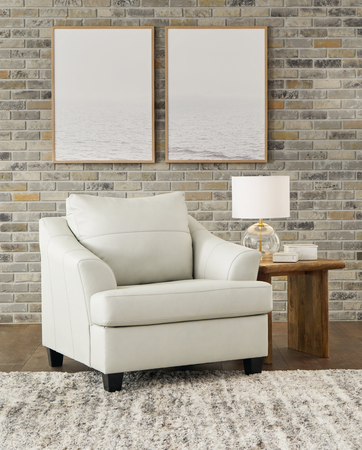 J&M Furniture - Ashley Furniture - Genoa Oversized Chair - Chair and a Half / Coconut - 4770423