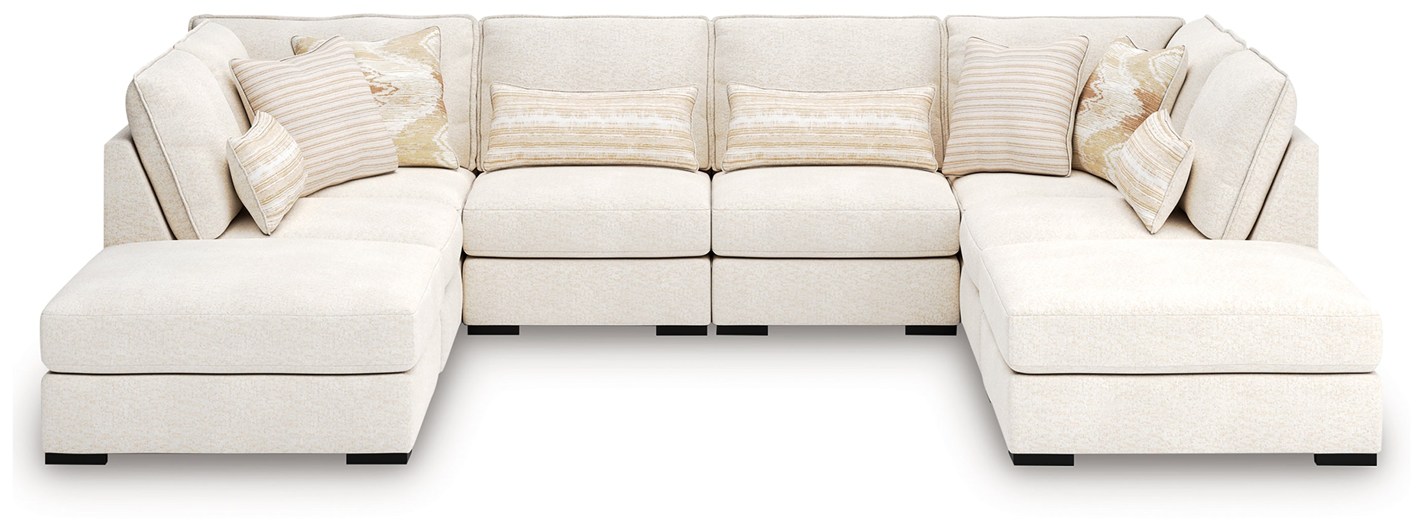 J&M Furniture - Ashley Furniture - Donelson Creek 6-Piece Sectional and Ottoman - 6-Piece Sectional and Ottoman - 48002U2