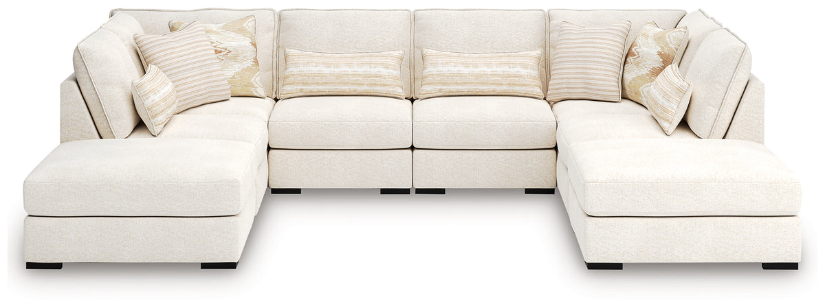 J&M Furniture - Ashley Furniture - Donelson Creek 6-Piece Sectional and Ottoman - 6-Piece Sectional and Ottoman - 48002U2