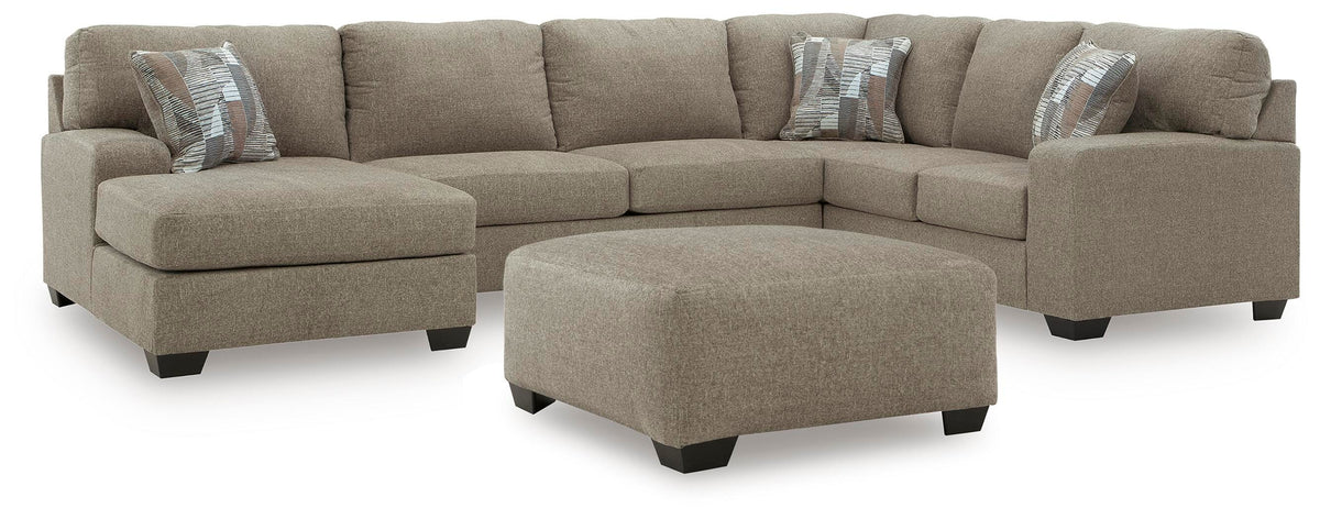 J&M Furniture - Ashley Furniture - Newellen 3-Piece Sectional and Oversized Ottoman - 3-Piece Sectional and Oversized Ottoman - 48404U1