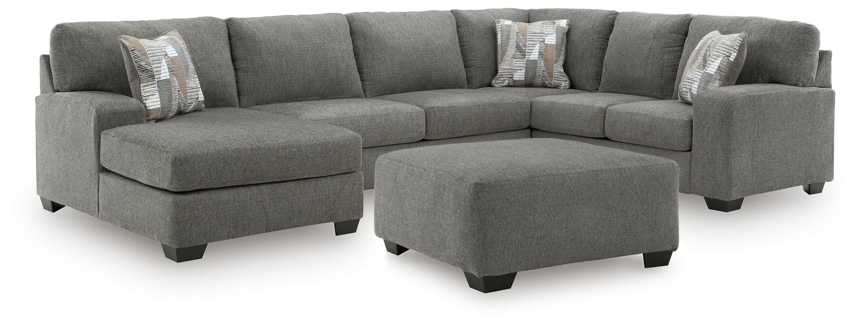 J&M Furniture - Ashley Furniture - Clarington 3-Piece Sectional and Oversized Ottoman - 3-Piece Sectional and Oversized Ottoman - PC48405U1