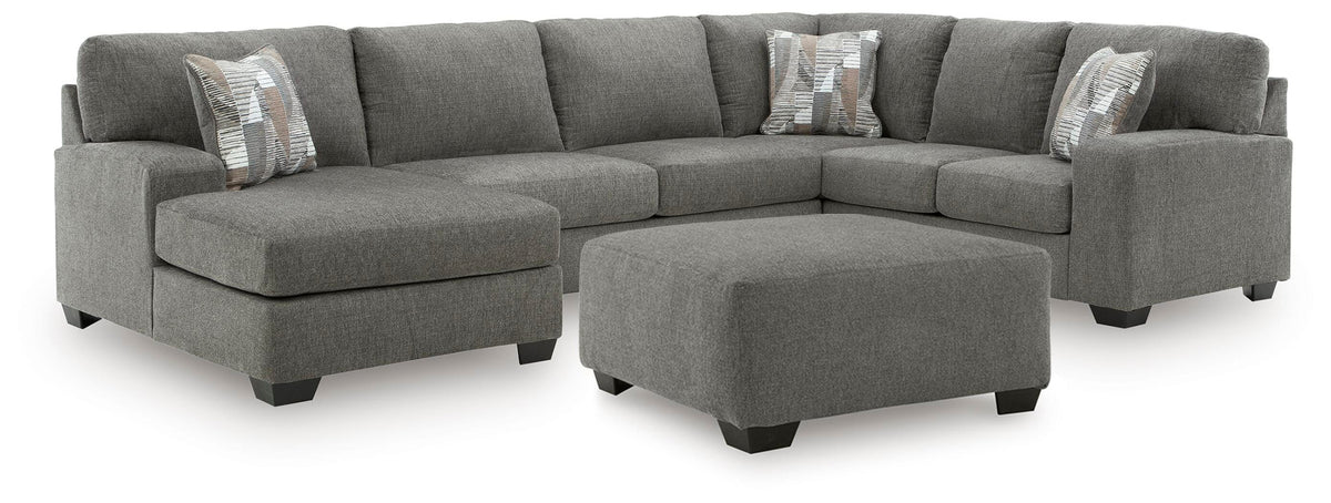 J&M Furniture - Ashley Furniture - Clarington 3-Piece Sectional and Oversized Ottoman - 3-Piece Sectional and Oversized Ottoman - PC48405U1