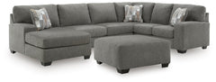 J&M Furniture - Ashley Furniture - Clarington 3-Piece Sectional and Oversized Ottoman - 3-Piece Sectional and Oversized Ottoman - PC48405U1