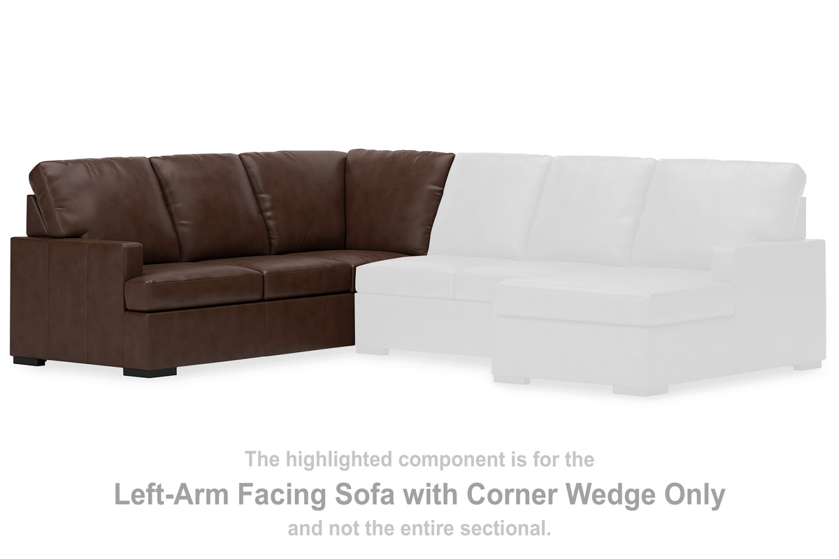 J&M Furniture - Ashley Furniture - McDowlan Left-Arm Facing Sofa with Corner Wedge - LAF Sofa w/Corner Wedge / Coffee - PC4850448