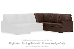J&M Furniture - Ashley Furniture - McDowlan Right-Arm Facing Sofa with Corner Wedge - RAF Sofa w/Corner Wedge / Coffee - PC4850449