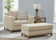 J&M Furniture - Ashley Furniture - Parklynn Oversized Chair and Ottoman - Oversized Chair and Ottoman - 48902U2