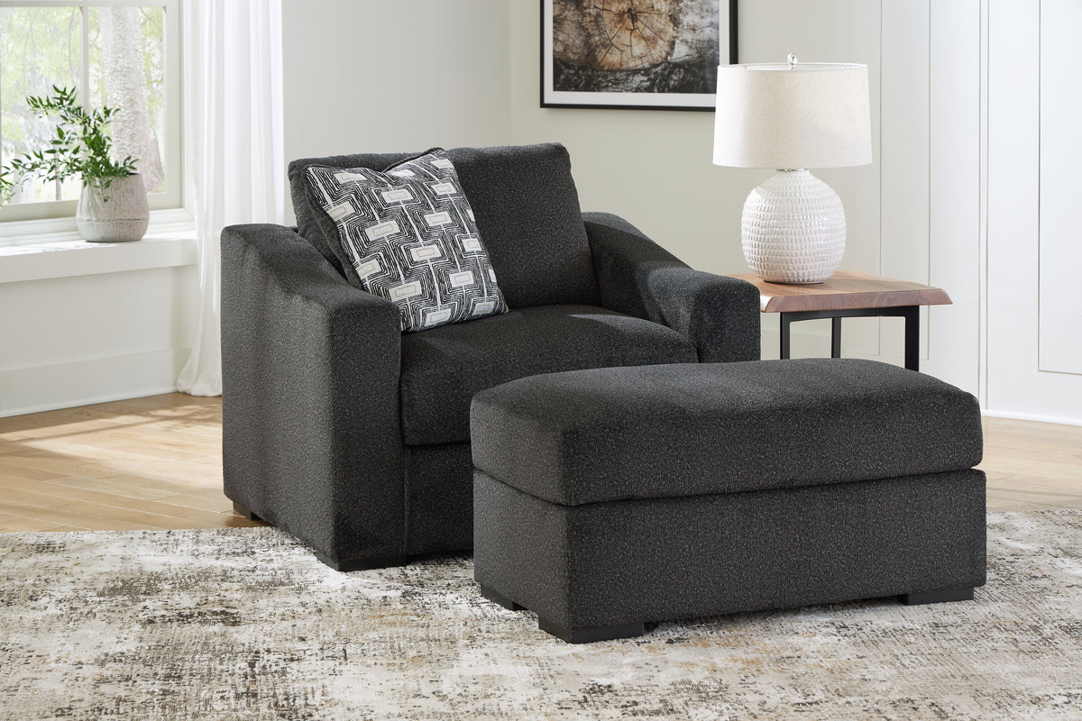 J&M Furniture - Ashley Furniture - Wryenlynn Oversized Chair and Ottoman - Oversized Chair and Ottoman - 49405U2