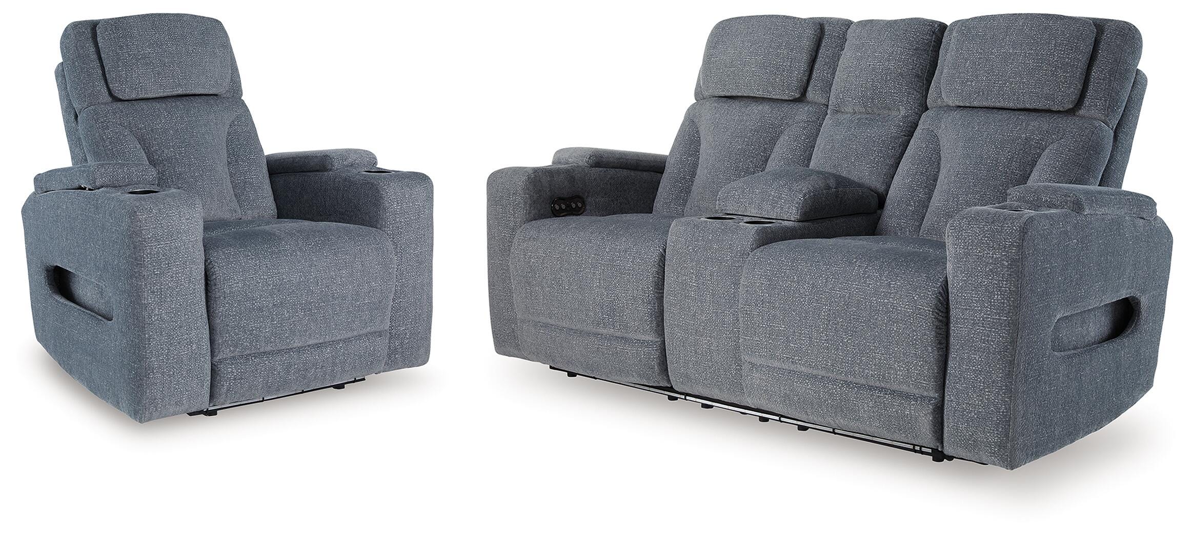 J&M Furniture - Ashley Furniture - Studio Cave Power Reclining Loveseat and Power Recliner - Power Reclining Loveseat and Power Recliner - PC49802U2