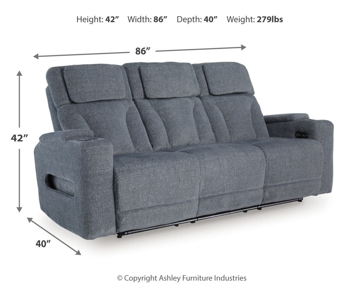Studio Cave Power Reclining Sofa