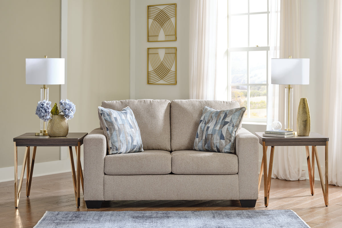 J&M Furniture - Ashley Furniture - Deltona Loveseat - Loveseat / Parchment - 5120435