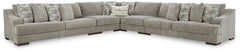 J&M Furniture - Ashley Furniture - Bayless 5-Piece Sectional - LAF 5-Piece Sectional / Smoke - 52304S3