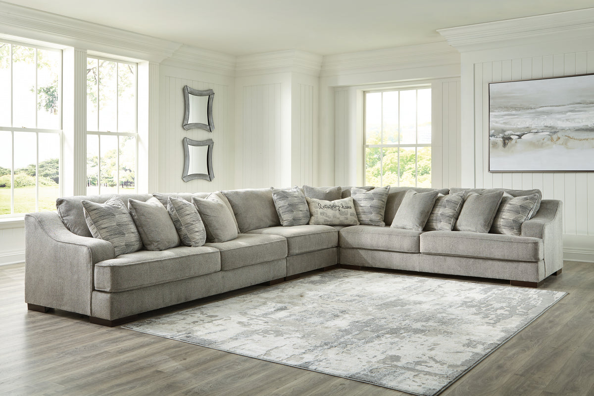 J&M Furniture - Ashley Furniture - Bayless 4-Piece Sectional - LAF 4-Piece Sectional / Smoke - 52304S2