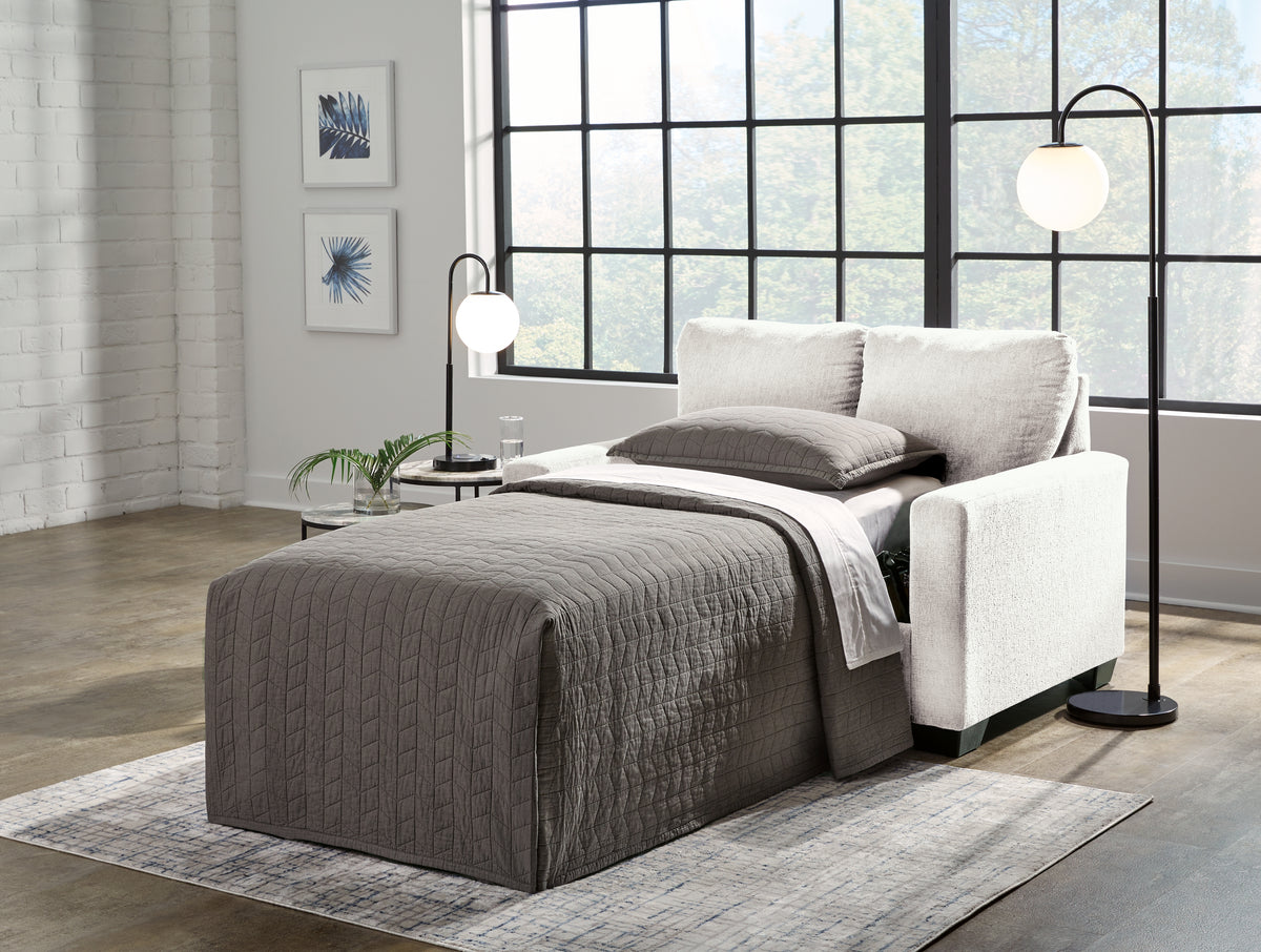J&M Furniture - Ashley Furniture - Rannis Twin Sofa Sleeper - Twin Sofa Sleeper / Snow - 5360337