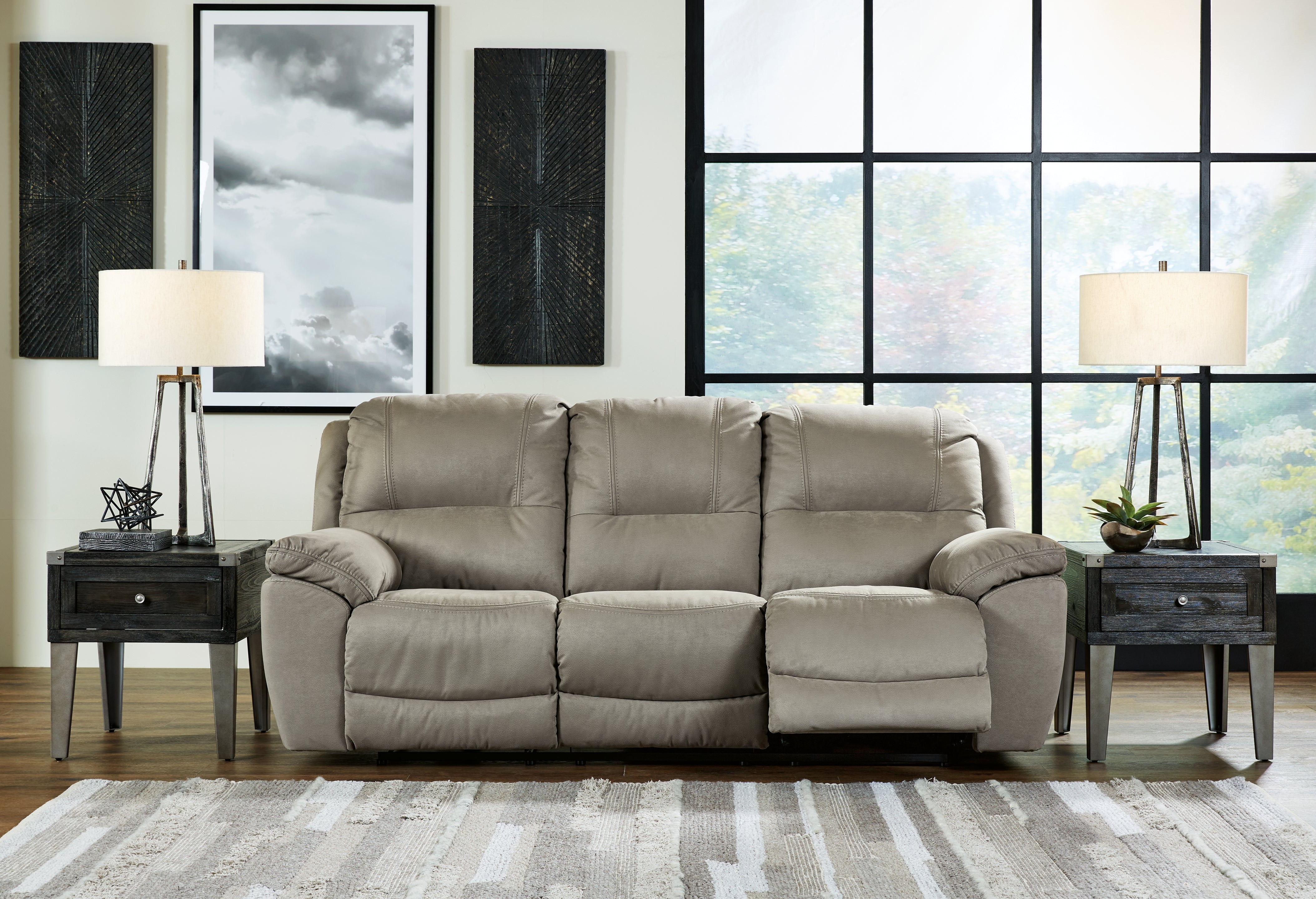 J&M Furniture - Ashley Furniture - Next-Gen Gaucho Reclining Sofa - Reclining Sofa / Putty - 5420388