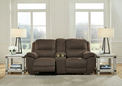 J&M Furniture - Ashley Furniture - Next-Gen Gaucho Reclining Loveseat with Console - DBL Rec Loveseat w/Console - 5420494