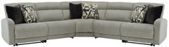 J&M Furniture - Ashley Furniture - Colleyville 5-Piece Power Reclining Sectional - 5-Piece Power Reclining Sectional / Stone - 54405S6