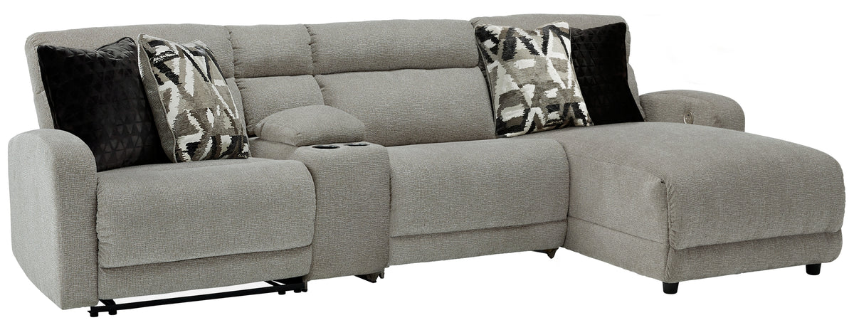 J&M Furniture - Ashley Furniture - Colleyville 4-Piece Power Reclining Sectional with Chaise - 4-Piece Power Reclining Sectional with Chaise - 54405S3