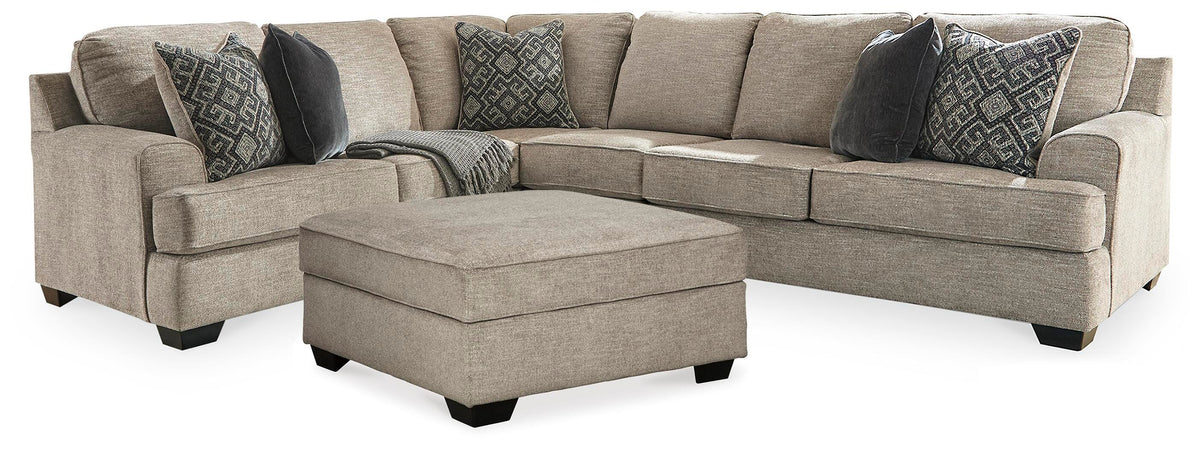 J&M Furniture - Ashley Furniture - Bovarian 3-Piece Sectional and Ottoman - 3-Piece Sectional and Ottoman - 56103U3