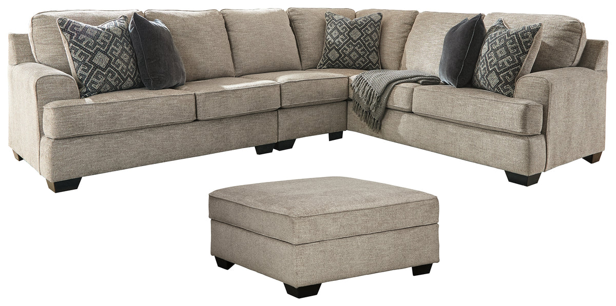 J&M Furniture - Ashley Furniture - Bovarian 3-Piece Sectional with Ottoman - 3-Piece Sectional with Ottoman - 56103U2