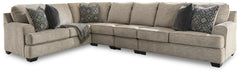 J&M Furniture - Ashley Furniture - Bovarian 4-Piece Sectional - RAF 4-Piece Sectional / Stone - 56103S5