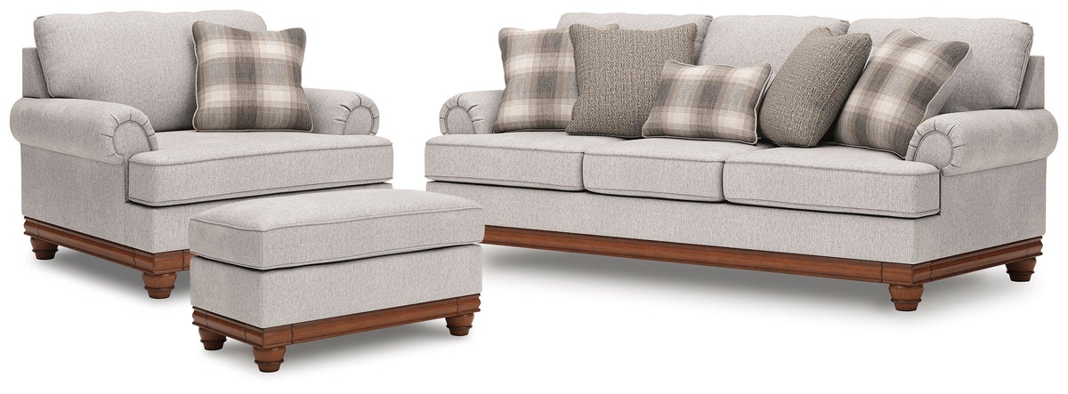 J&M Furniture - Ashley Furniture - Clearbrooke Sofa, Oversized Chair and Ottoman - Sofa, Oversized Chair and Ottoman - PC56803U2