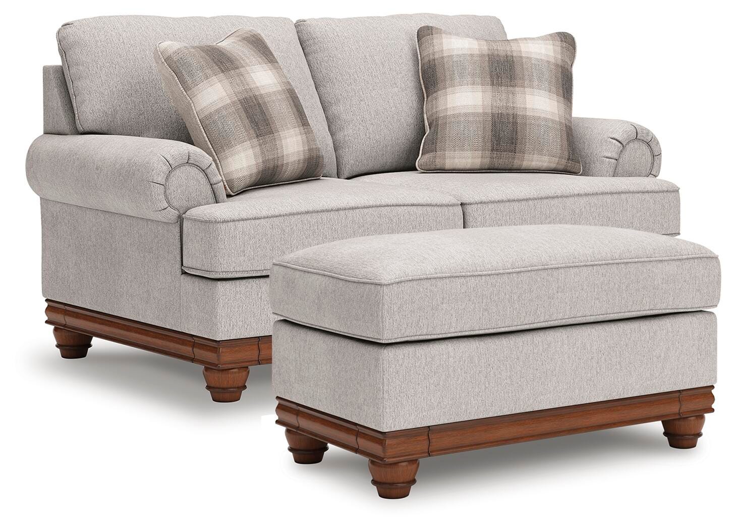 J&M Furniture - Ashley Furniture - Clearbrooke Loveseat and Ottoman - Loveseat and Ottoman - PC56803U1