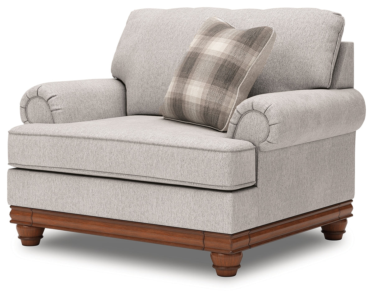 J&M Furniture - Ashley Furniture - Clearbrooke Oversized Chair - Chair and a Half / Sandstone - PC5680323