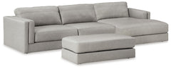 J&M Furniture - Ashley Furniture - Amiata 2-Piece Sectional with Chaise and Ottoman - 2-Piece Sectional with Chaise and Ottoman - 57404U1