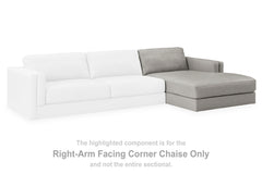 J&M Furniture - Ashley Furniture - Amiata Right-Arm Facing Corner Chaise - RAF Corner Chaise / Glacier - 5740417
