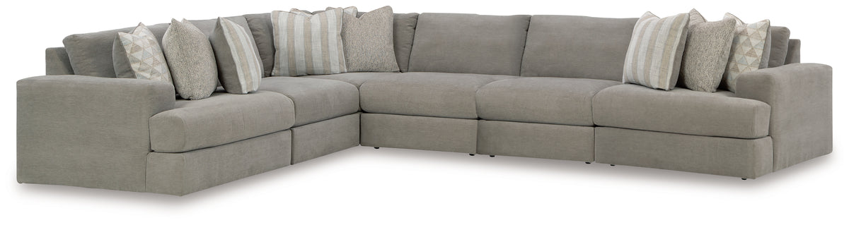 J&M Furniture - Ashley Furniture - Avaliyah 6-Piece Sectional - RAF 6-Piece Sectional / Ash - 58103S7