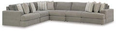J&M Furniture - Ashley Furniture - Avaliyah 6-Piece Sectional - RAF 6-Piece Sectional / Ash - 58103S7