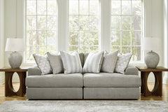 J&M Furniture - Ashley Furniture - Avaliyah 2-Piece Sectional Loveseat - RAF 2-Piece Sectional Loveseat / Ash - 58103S1