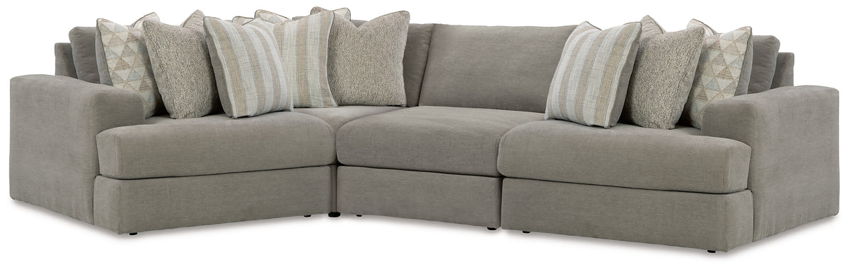J&M Furniture - Ashley Furniture - Avaliyah 4-Piece Sectional - RAF 4-Piece Sectional / Ash - 58103S5