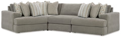 J&M Furniture - Ashley Furniture - Avaliyah 4-Piece Sectional - RAF 4-Piece Sectional / Ash - 58103S5