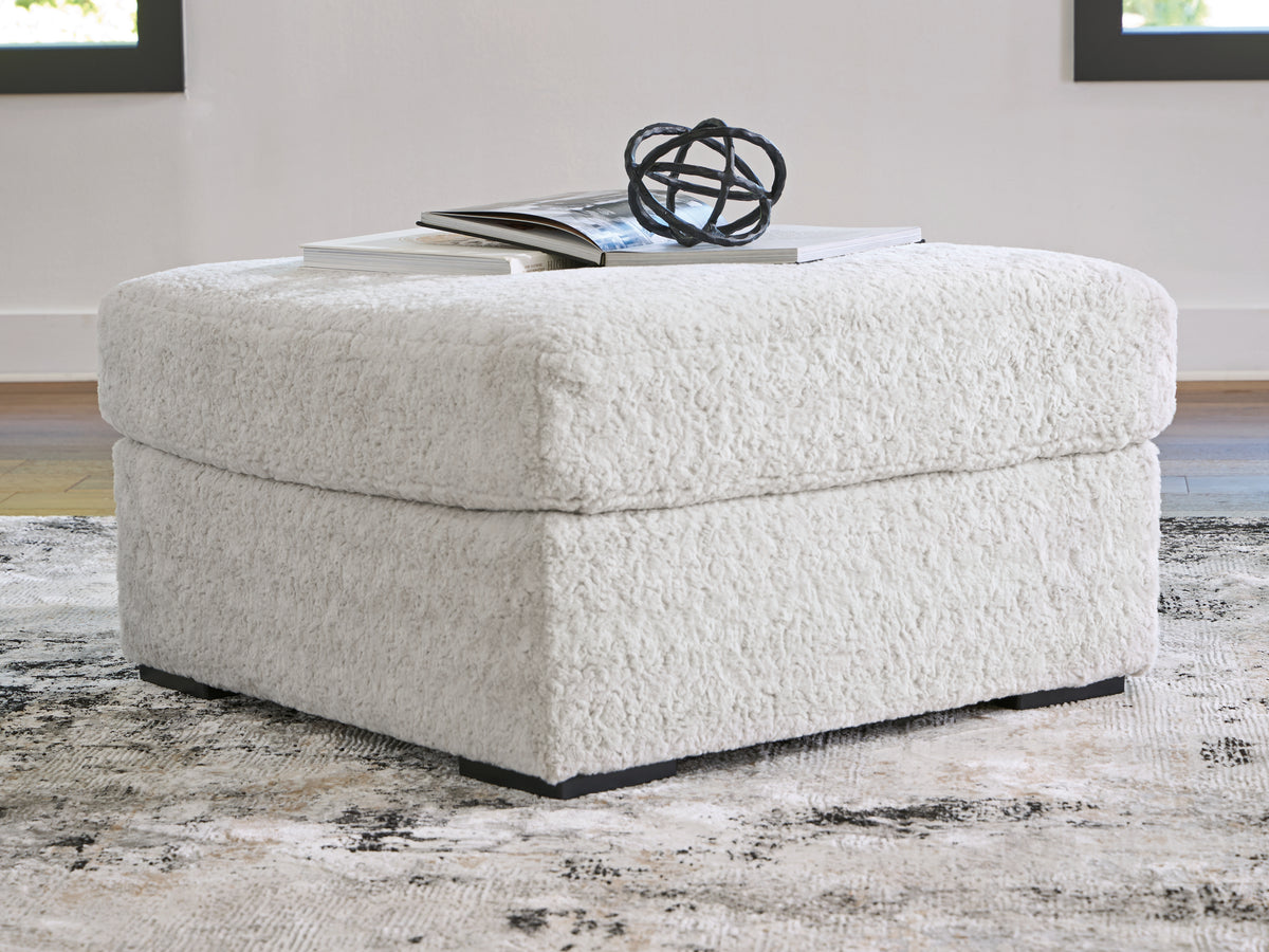 J&M Furniture - Ashley Furniture - Cuddle Plush Oversized Accent Ottoman - Oversized Accent Ottoman / Arctic - PC5910608