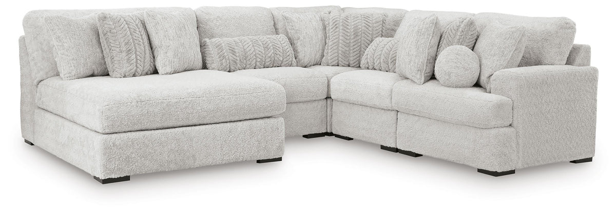 J&M Furniture - Ashley Furniture - Cuddle Plush 5-Piece Sectional with Chaise - 5-Piece Sectional with Chaise - PC59106S11