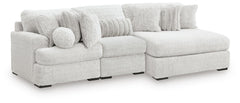 Cuddle Plush 3-Piece Sectional with Chaise